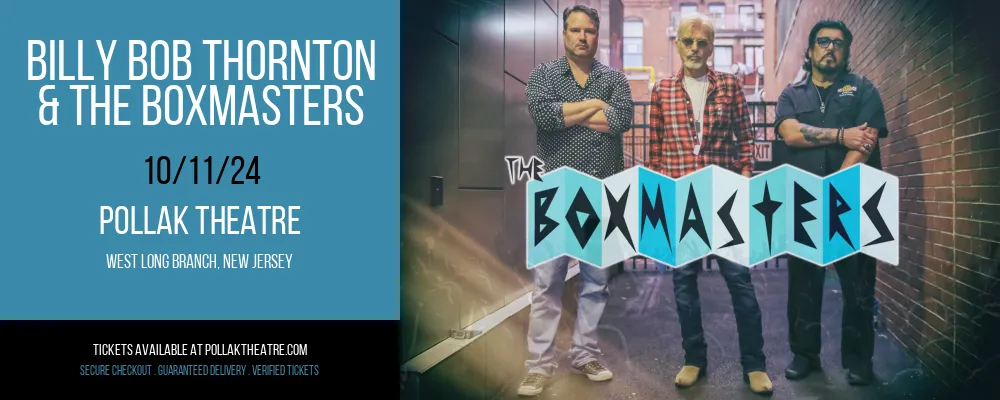 Billy Bob Thornton & The Boxmasters at Pollak Theatre